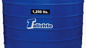 Depósito para agua 1,250 Litros Talishte azul tricapa.